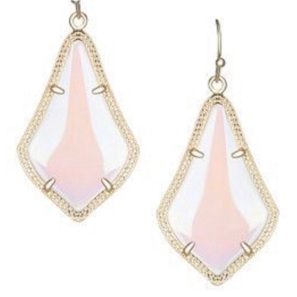 Rare Gold Kendra Scott Iridescent Alex Earrings